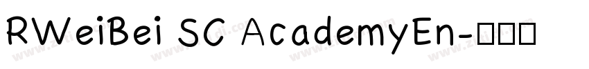 RWeiBei SC AcademyEn字体转换